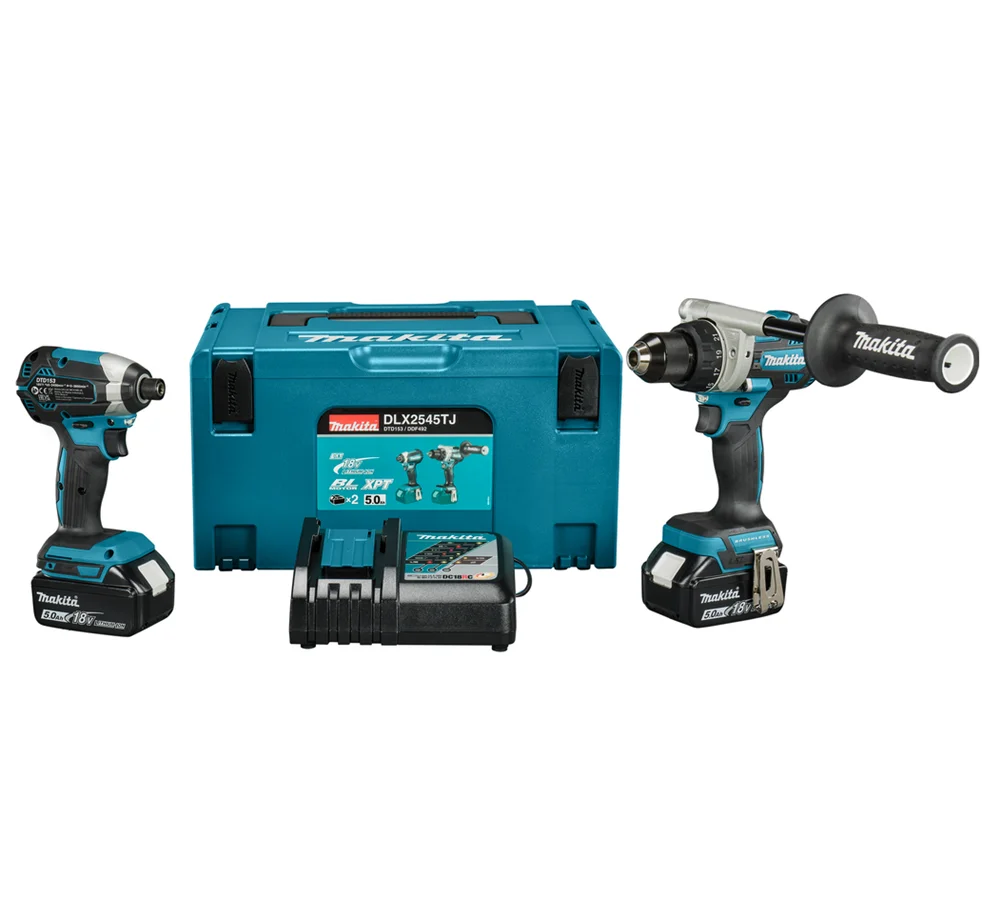 Makita zestaw DDF492+DTD153+2x5.0Ah+Ładowarka