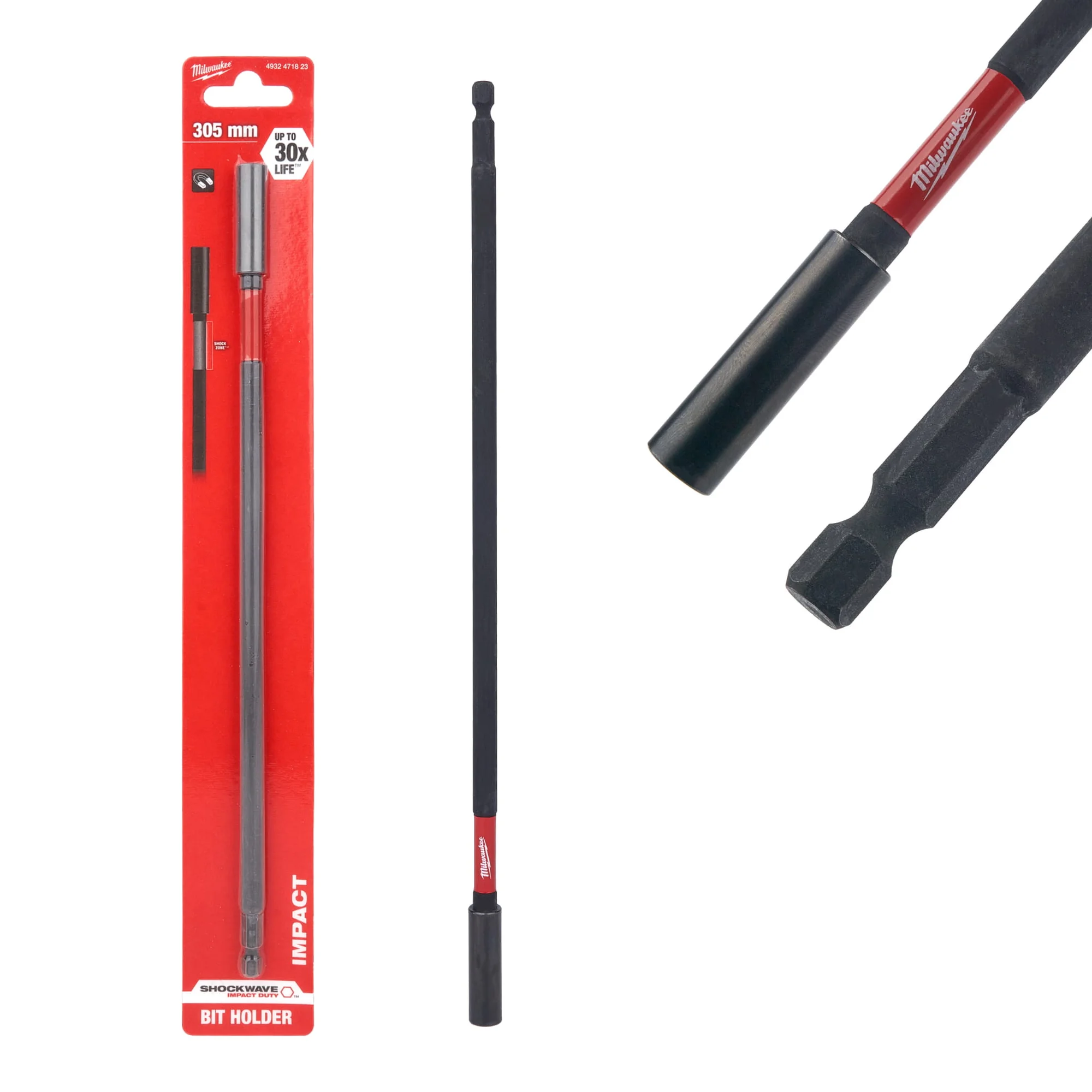 Uchwyt, końcówka magnetyczna do bitów przedłużka 305 mm Milwaukee Shockwave
