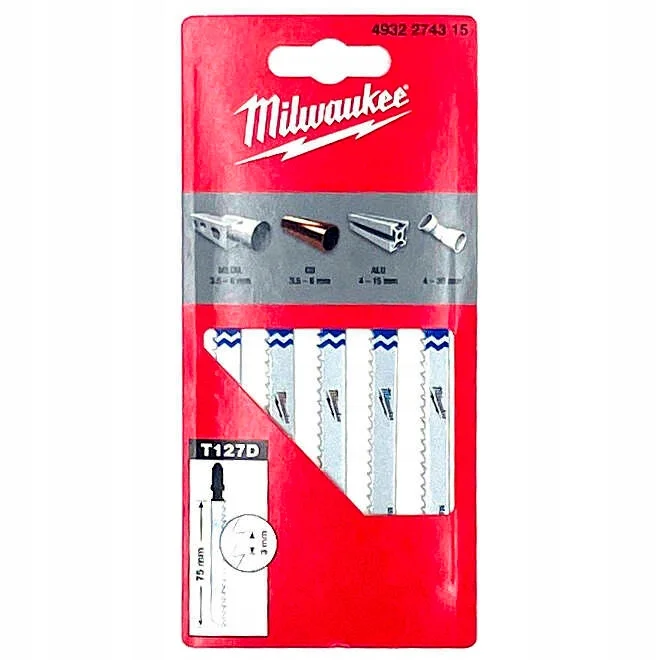 Milwaukee Brzeszczot do alu T127D 75mm/5 szt.