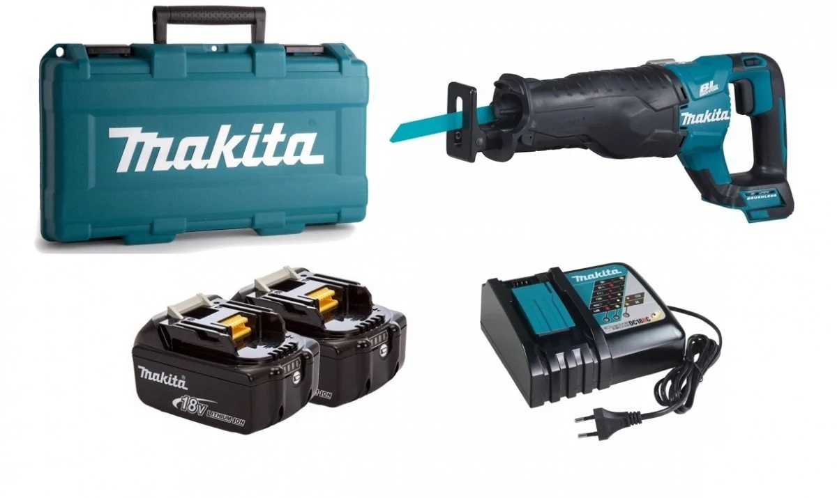 DJR187RTE Zestaw 2 aku 5,0Ah + ładowarka + plastikowa walizka