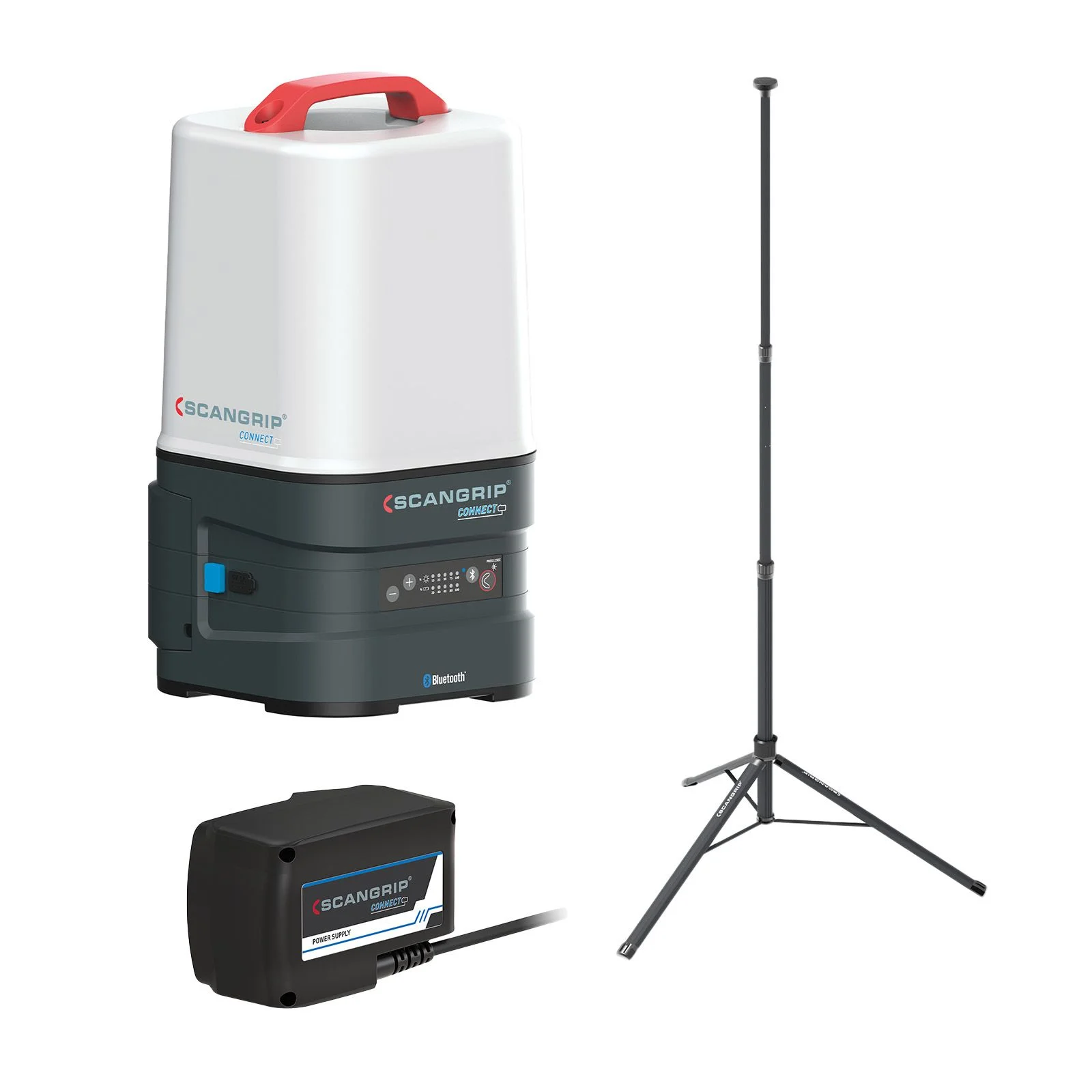 Scangrip ZESTAW 360/180 LIGHT KIT: AREA 10 CONNECT + POWER SUPLY + TRIPOD2M 49.0534