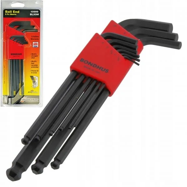 Kpl.kluczy imbusowych metr. 1,5-10 Bondhus