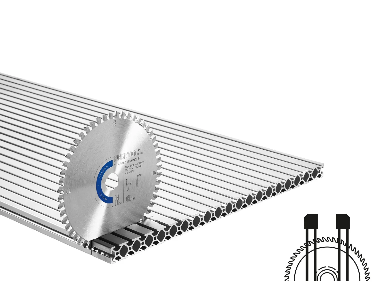 Festool Tarcza pilarska ALUMINIUM/PLASTICS HW168x1,8x20 F/FA 52 