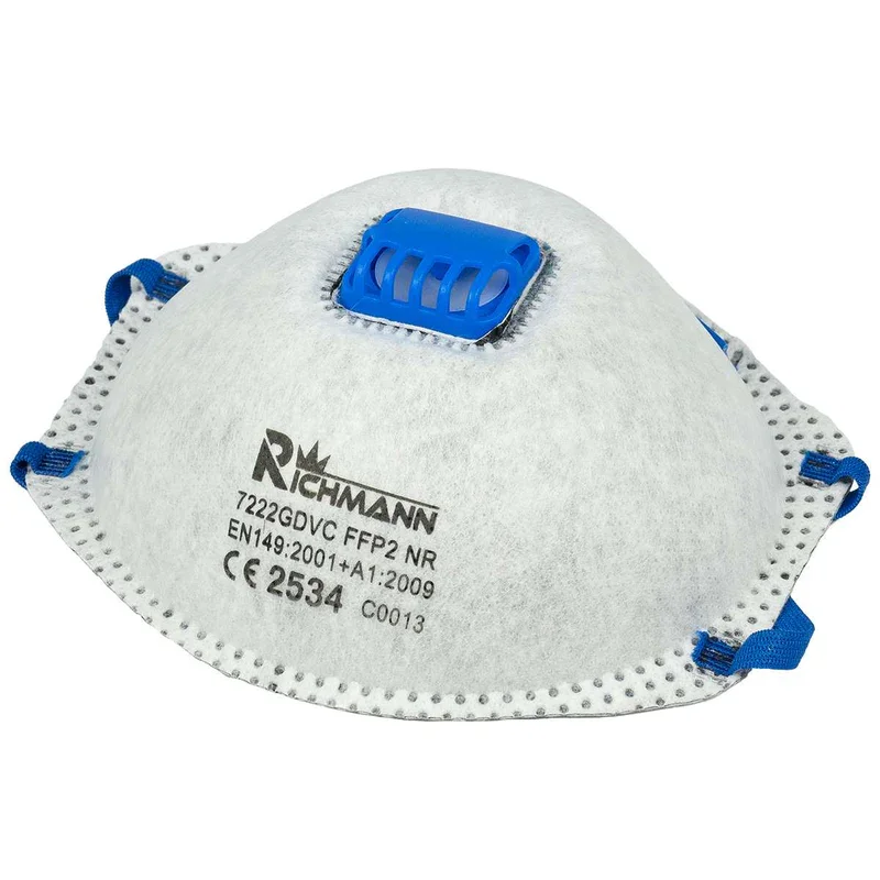 Półmaska z zaworem i wkładem węglowym CE FFP2